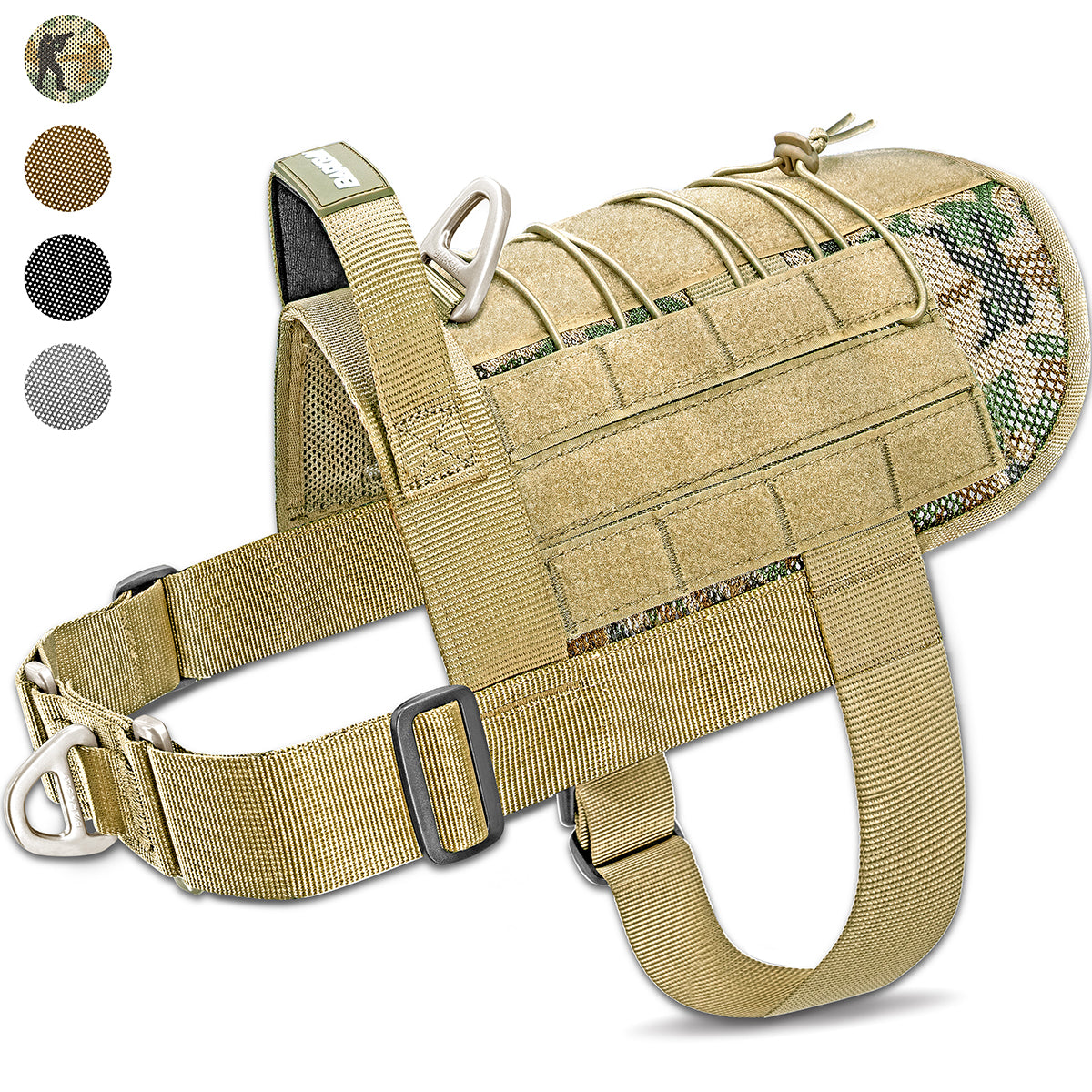 BARKBAY Tactical Harness, Military Service Weighted Dog Vest Harness –  BARKBAY PET