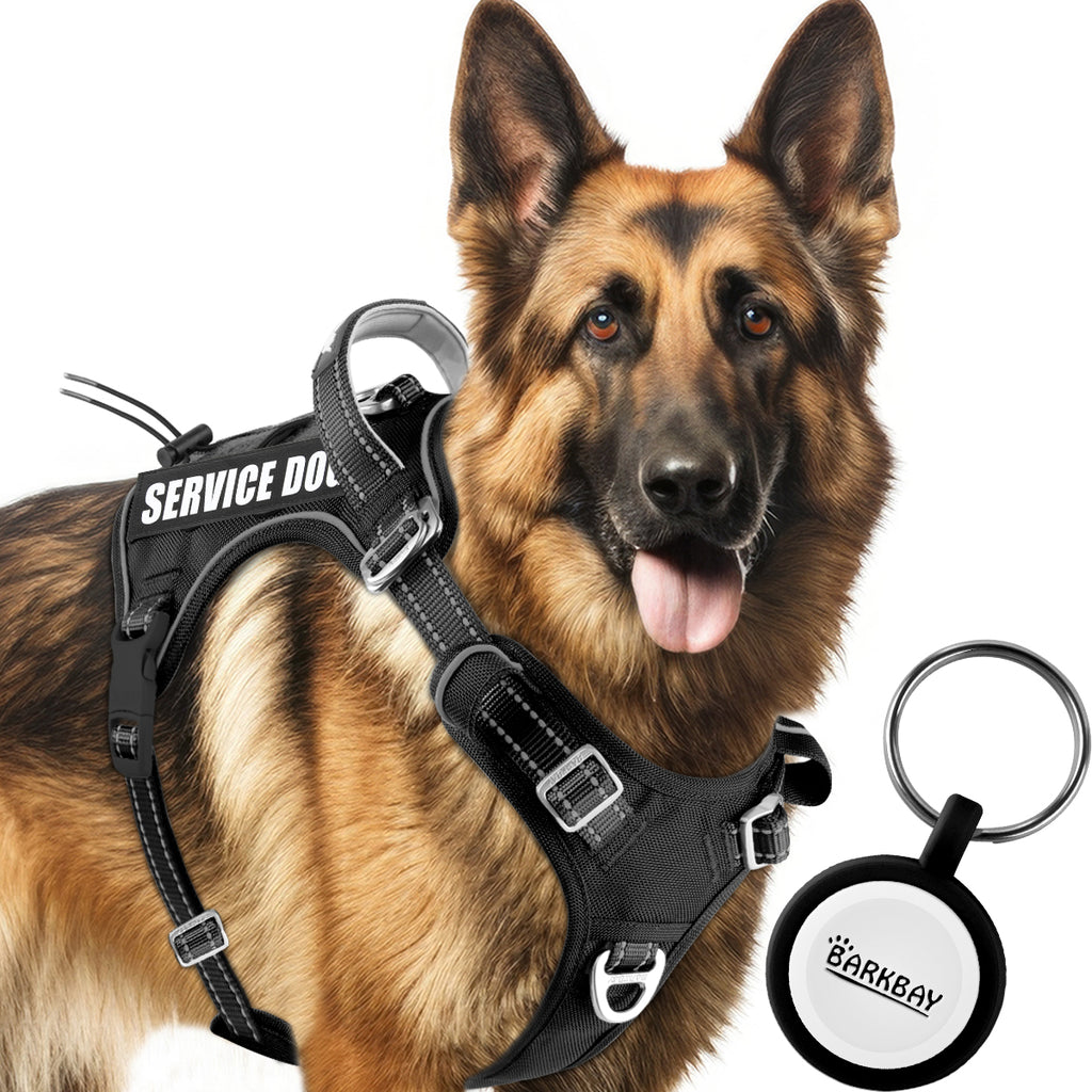 BARKBAY Service Dog Vest Tactical Dog Harness