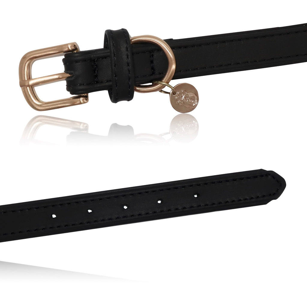 BARKBAY Soft Touch Genuine Leather Collar Luxury Real Leather Collar for Large Dog