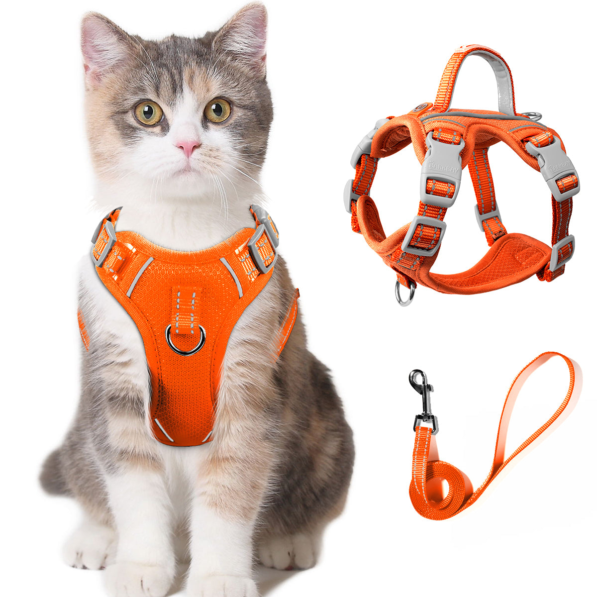 HoldPro OpenFit NoEscape Cat Harness Set