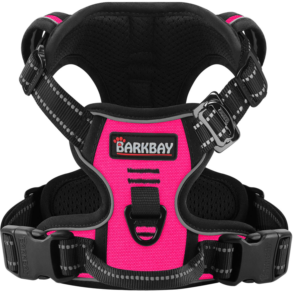 BARKBAY No Pull Dog Harness 3 Buckles Front Clip