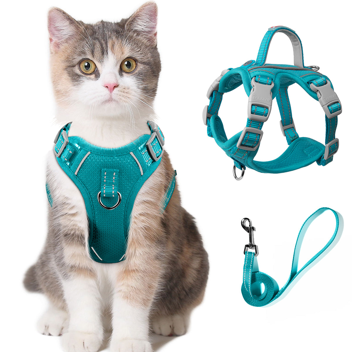 Cat Harness and Leash Set for Walking Escape Proof with ID tag Pocket