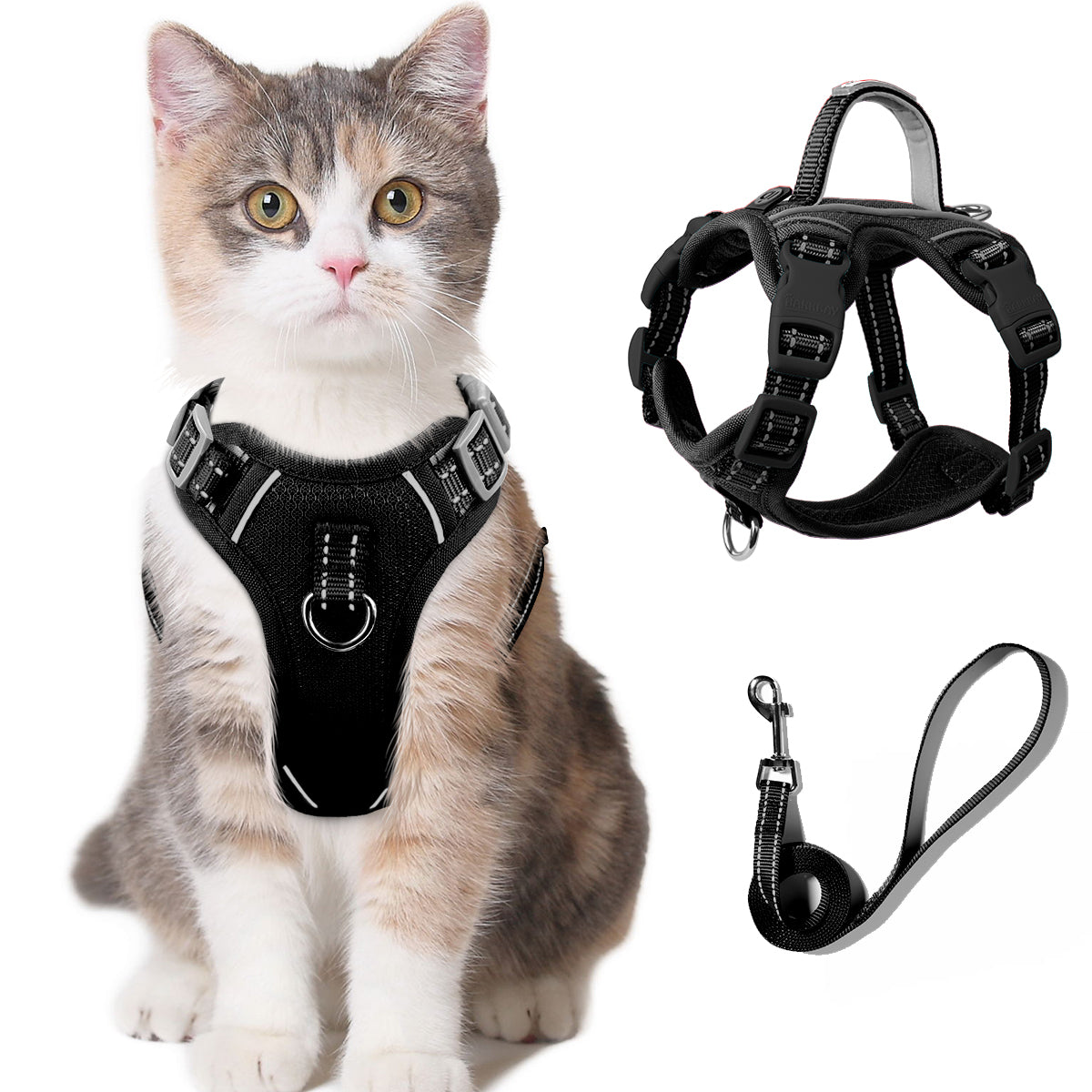 HoldPro OpenFit NoEscape Cat Harness Set