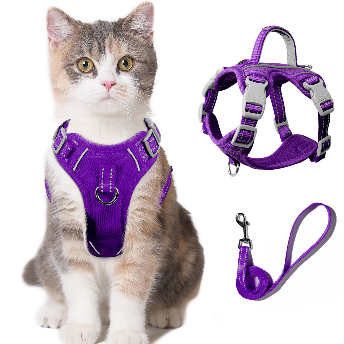 HoldPro OpenFit NoEscape Cat Harness Set