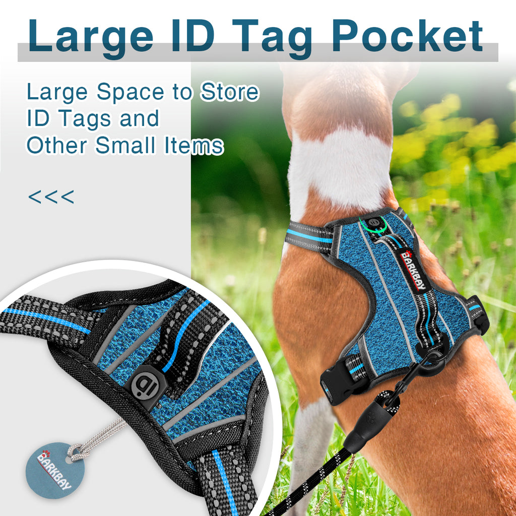 BARKBAY Dog Harness No Pull with ID Tag Pocket