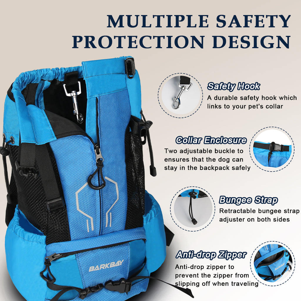 Pet Carrier Backpack for Small Medium Dogs,Adjustable Travel Bag for Hiking Camping Cycling,Hands-Free Sport Sack