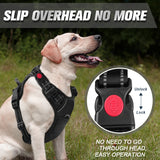 BARKBAY No Pull Dog Harness 3 Buckles Front Clip Heavy Duty Reflective Easy Control Handle for Large Dog Walking