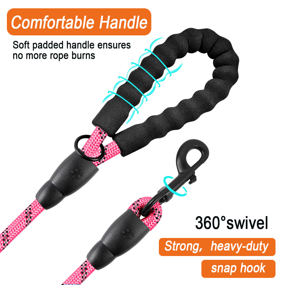 4-6 Feet Reflective Dog Rope Leash