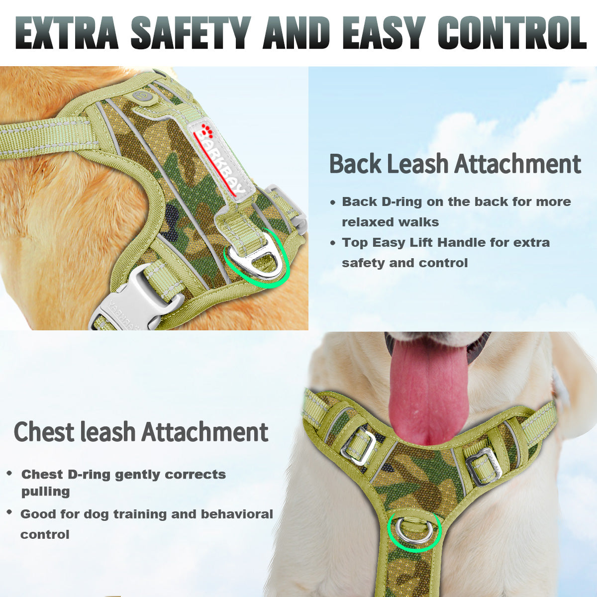 Air No Pull Dog Harness with Patterns