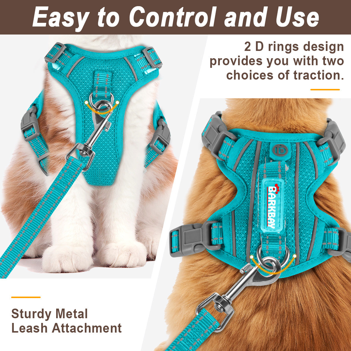 HoldPro OpenFit NoEscape Cat Harness Set