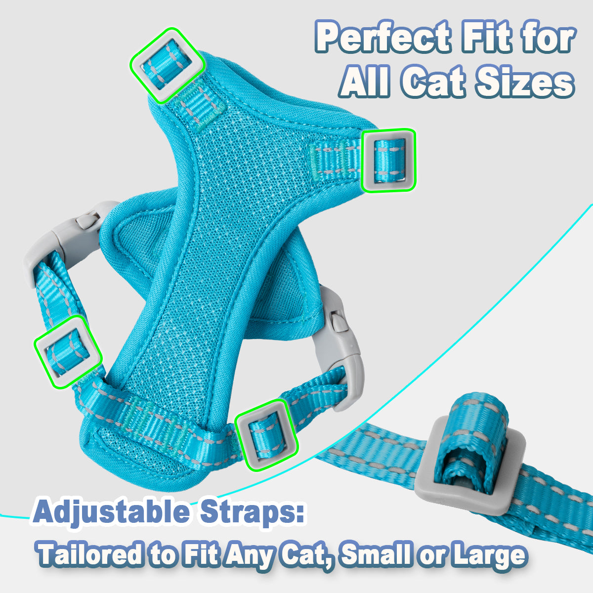 HoldPro NoEscape Cat Harness Set
