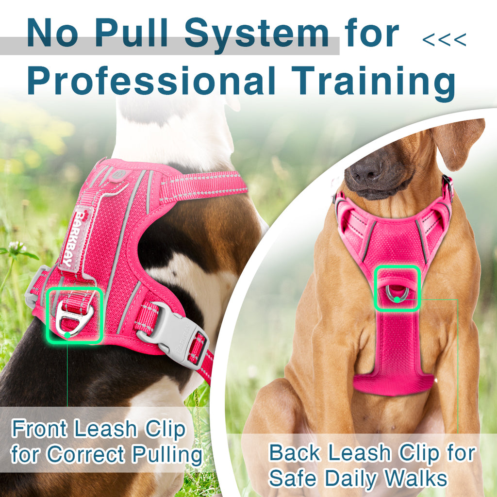 BARKBAY No Pull Dog Harness Front Clip with ID tag Pocket