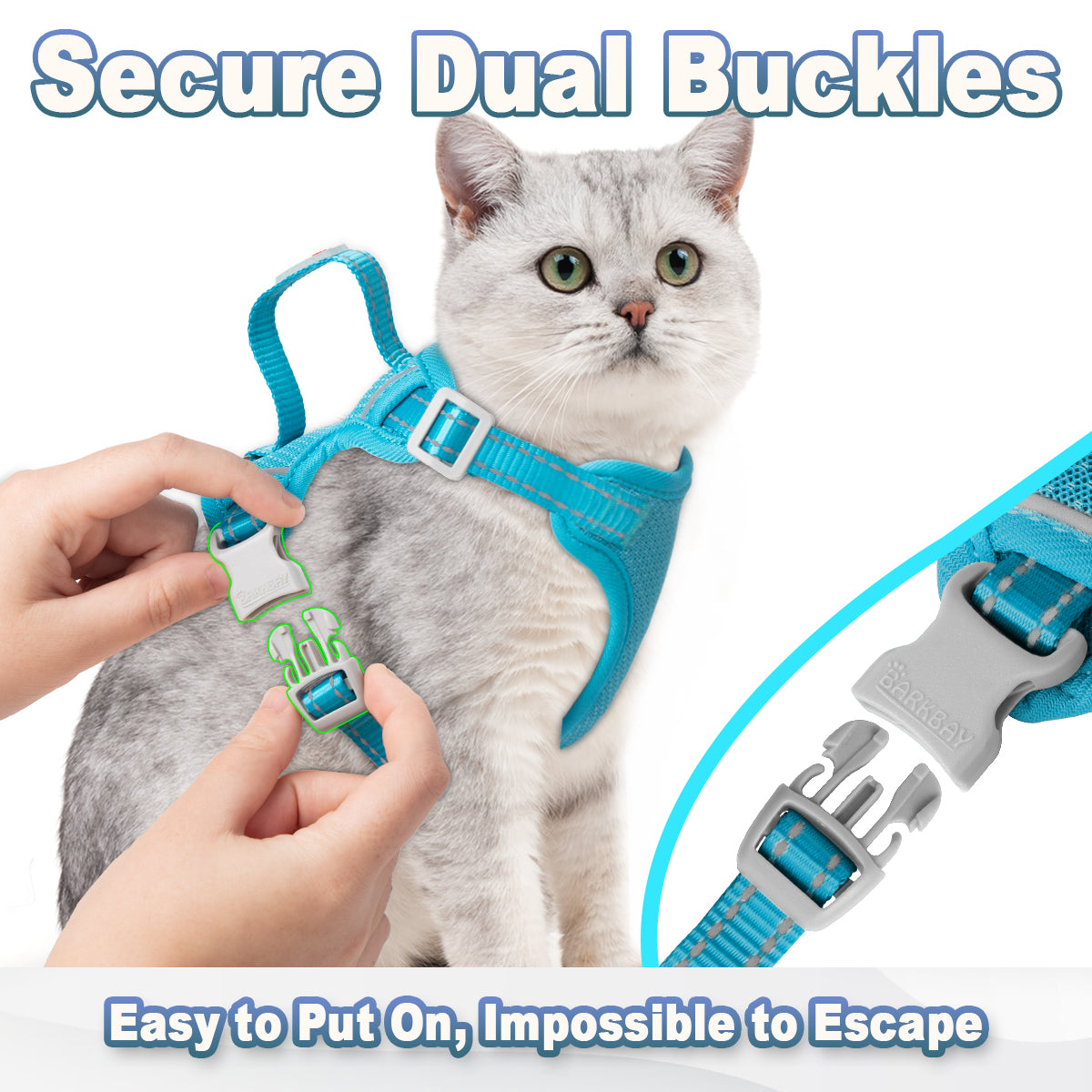 HoldPro NoEscape Cat Harness Set