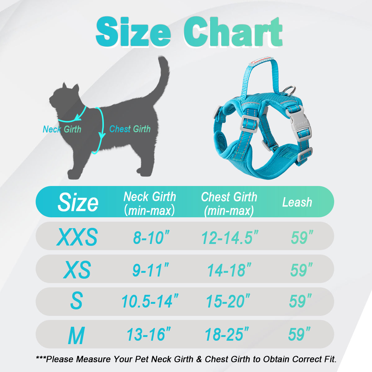 HoldPro NoEscape Cat Harness Set