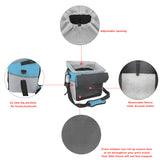 Pet Carrier Bicycle Basket Bag Pet Carrier/Booster Backpack with Big Side Pockets