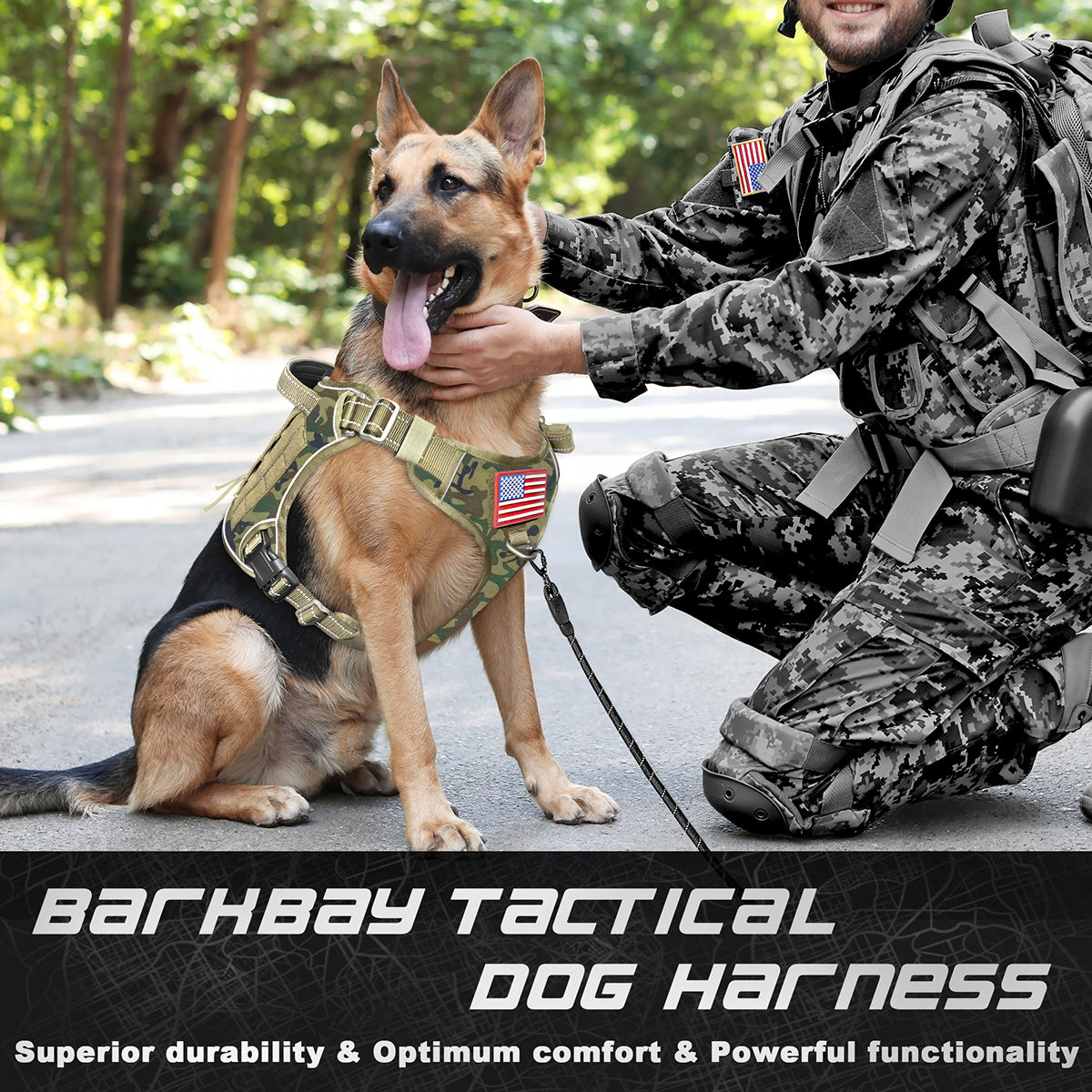 Anjing Tactical Dog Harness Vest Tactical Dog Carrier Anjing Swat