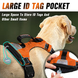 BARKBAY  Lightweight Dog Harness with 2 Leash Clips and ID Tag Pocket