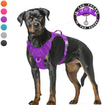 BARKBAY No Pull Reflective Dog Harness with Front Clip and Easy Control Handle ID tag Pocket