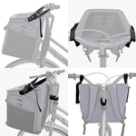 BARKBAY Expandable Dog Bike Basket Carrier