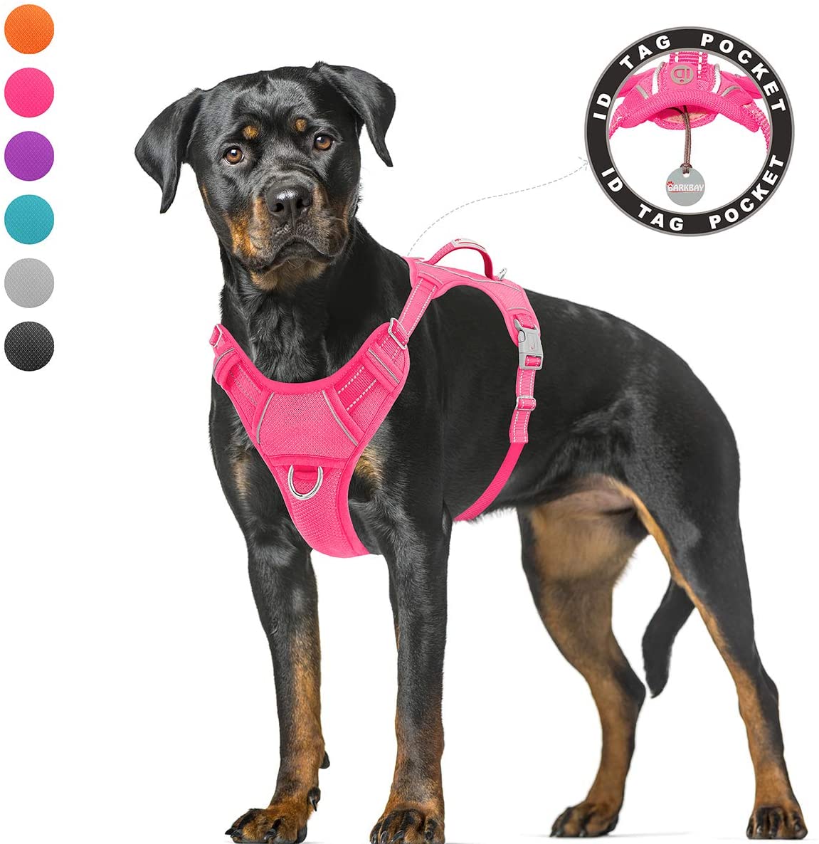 BARKBAY No Pull Reflective Dog Harness with Control Handle